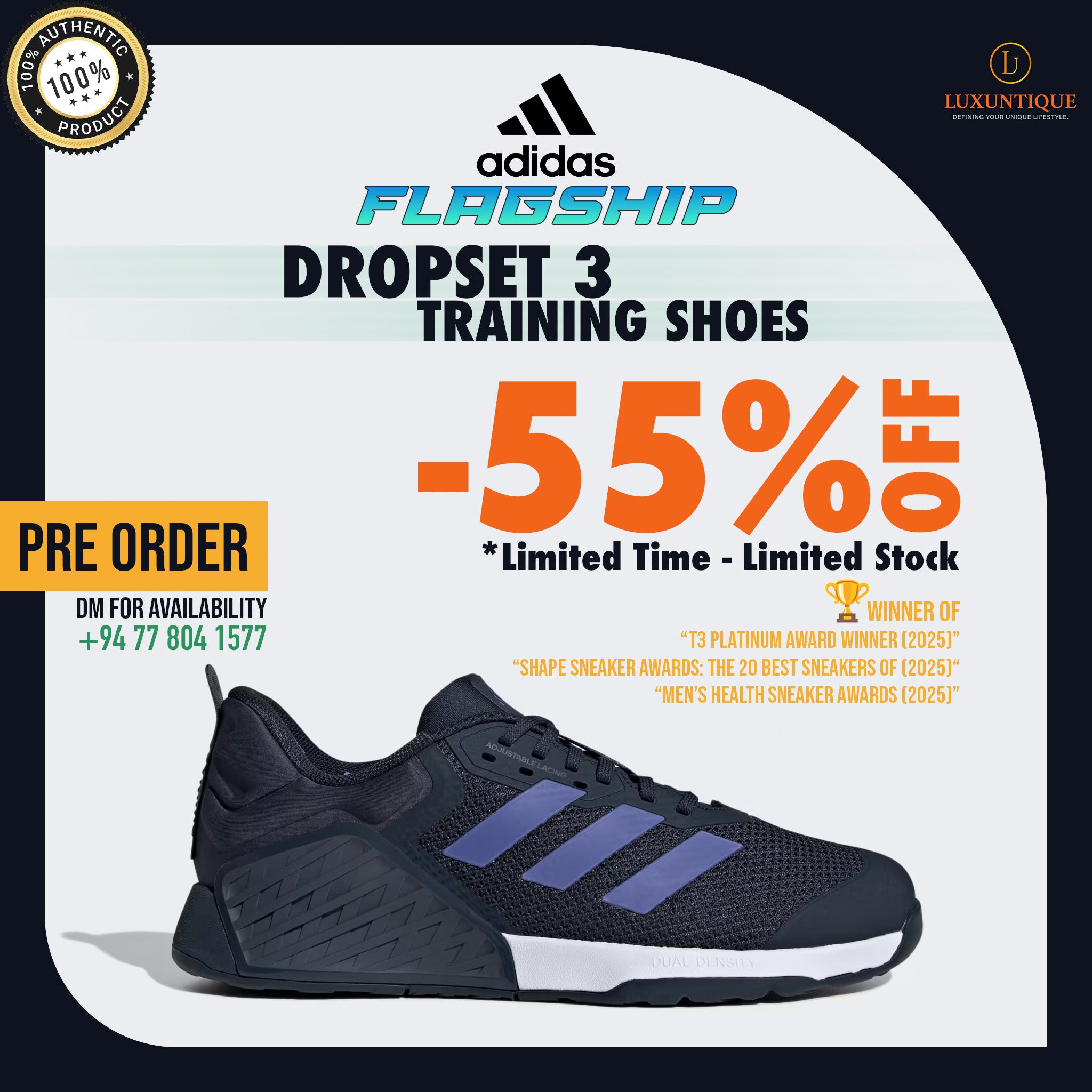 Adidas Dropset 3 Training Shoes 55% OFF