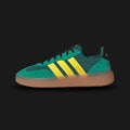 Adidas Barreda Decode shoes in Collegiate Green, Yellow, and Court Green (JR1224). Features a retro court profile with a durable synthetic upper, breathable perforation details, and a supportive rubber cupsole for traction. Luxuntique guarantees 100% authentic "Adidas" footwear in Sri Lanka.