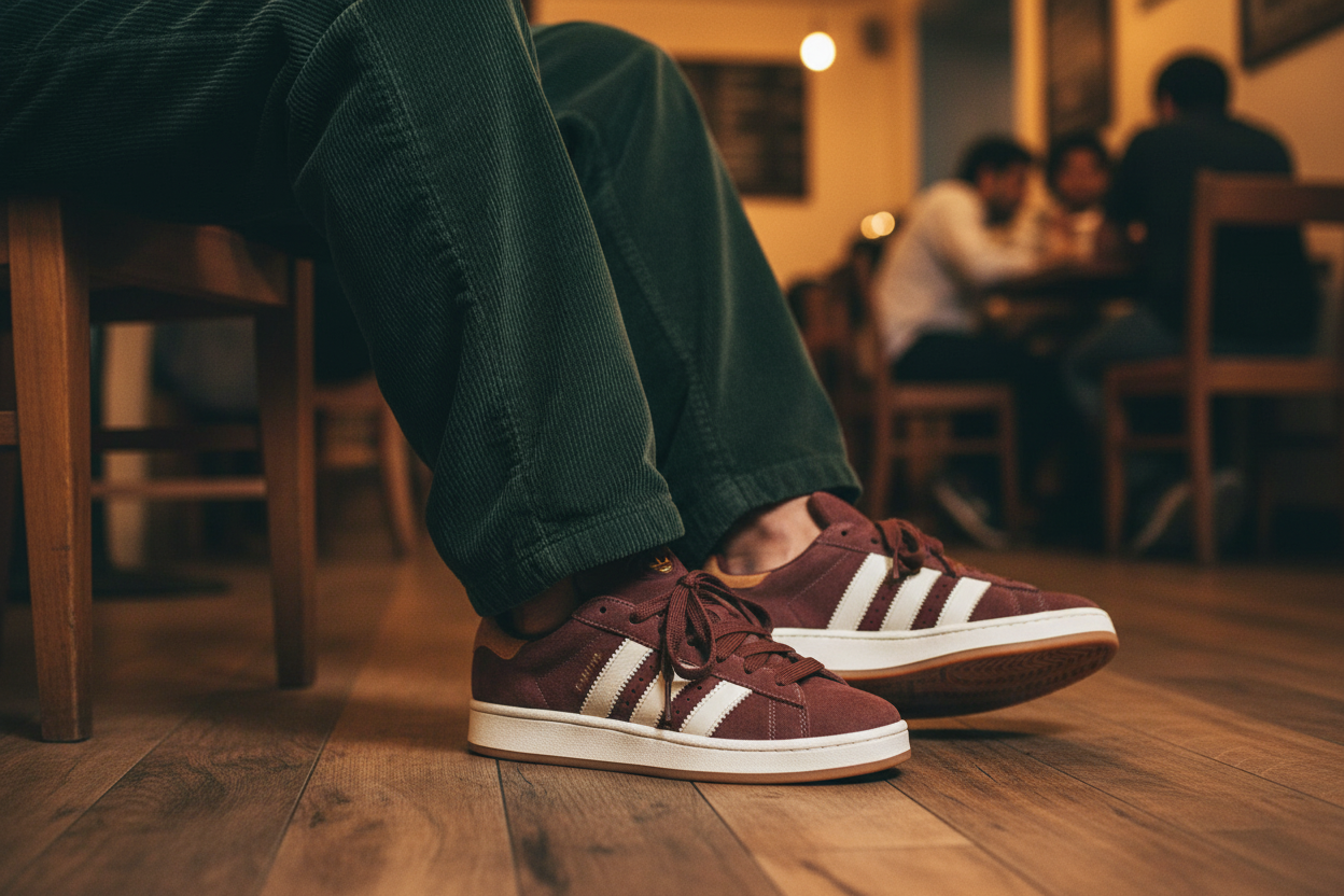 Adidas Campus 00s Coffee Shop Editorial Photo