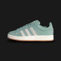 Adidas Campus 00s shoes in Hazy Green and Off White (JI1984). Features a chunky retro skate profile with a premium suede upper, oversized padded tongue and laces, contrast leather Three-Stripes, and a durable rubber cupsole. Luxuntique guarantees 100% authentic "Adidas" footwear in Sri Lanka.
