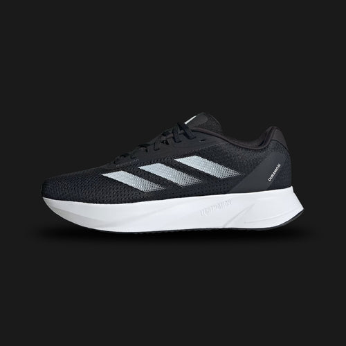Adidas Duramo SL shoes in Collegiate Green, Cloud White, and Chalk White (ID9849). Features a lightweight engineered mesh upper for breathability, a responsive LIGHTMOTION midsole for versatile cushioning, and a durable Adiwear outsole. Luxuntique guarantees 100% authentic "Adidas" performance footwear in Sri Lanka.