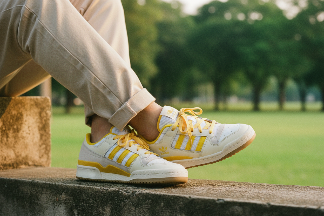 Adidas Forum Low IF2740 Lifestyle Editorial - Park Ledge Golden Hour