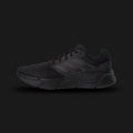 Adidas Galaxy 6 running shoes in a stealthy Triple Black colorway (Core Black, GW4138). Features a lightweight, breathable Core Black mesh upper for maximum ventilation. Includes a thick, sculpted Core Black Cloudfoam midsole for all-day comfort and step-in cushioning, finished with a durable rubber outsole. Luxuntique guarantees 100% authentic Adidas footwear in Sri Lanka.