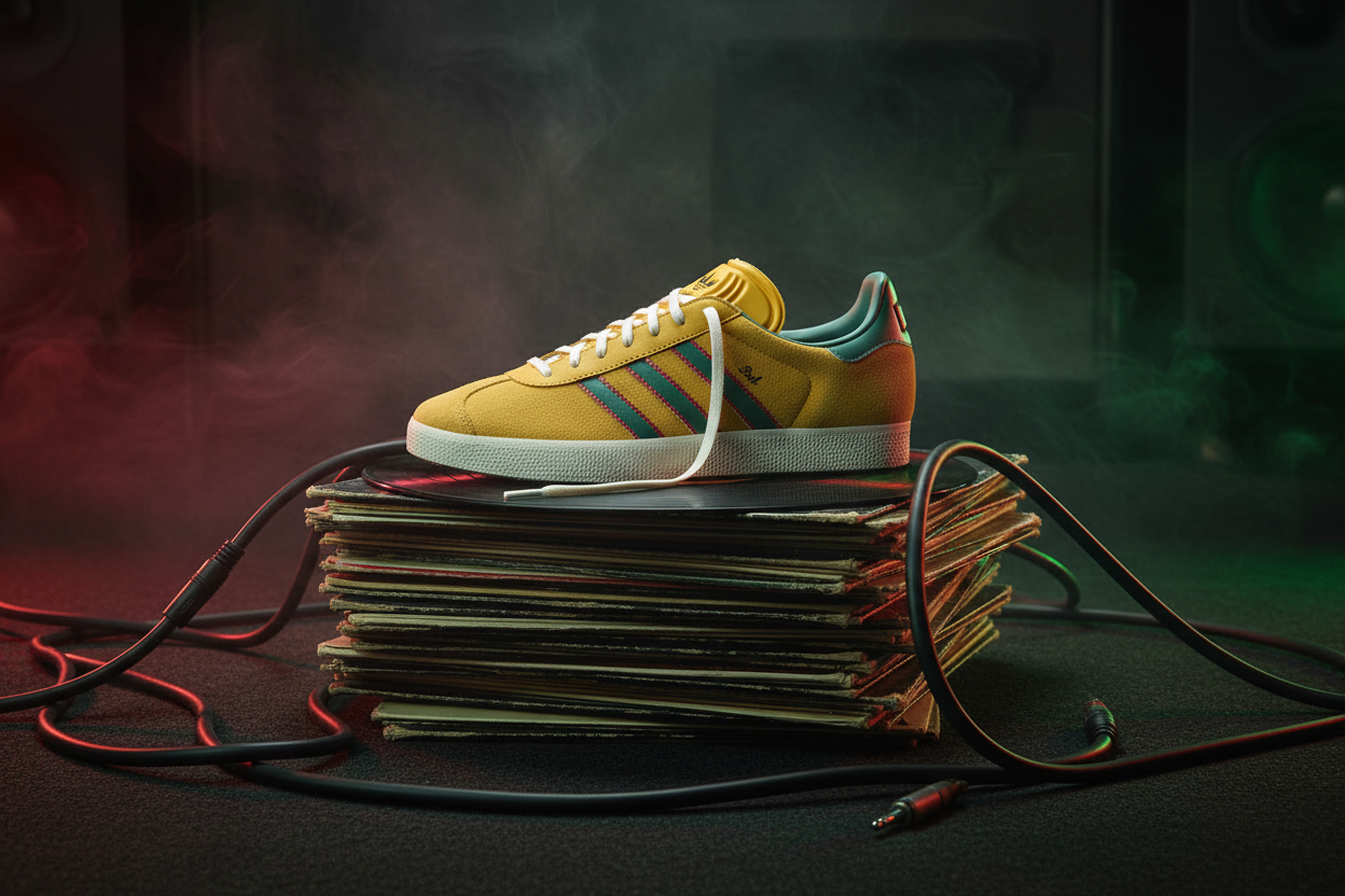 Adidas Gazelle Bob Marley Music Studio Shot
