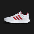 adidas Lite Racer 4.0 shoes in Cloud White and Active Red (Design Code: IH5424). Featuring a crisp, breathable Cloud White textile mesh upper accented by striking Active Red three-stripes and heel detailing. Equipped with a lightweight Cloudfoam midsole for all-day plush cushioning and a flexible synthetic outsole. Luxuntique offers 100% authentic adidas lightweight everyday sneakers at the lowest price in Sri Lanka.