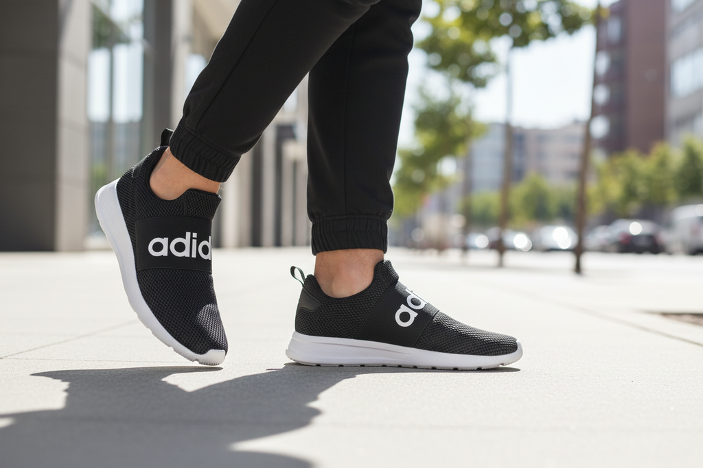 Adidas Lite Racer Adapt 4.0 City Sidewalk Lifestyle Shot