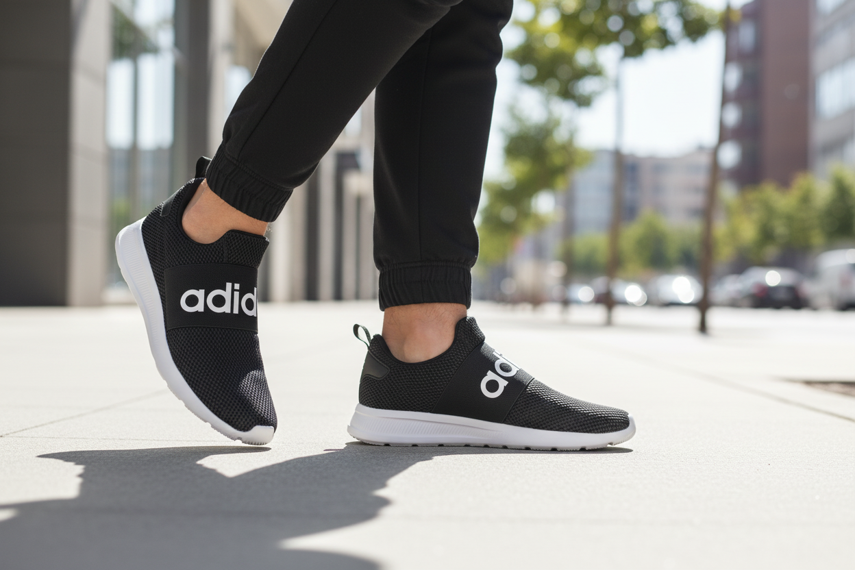 Adidas Lite Racer Adapt 4.0 City Sidewalk Lifestyle Shot