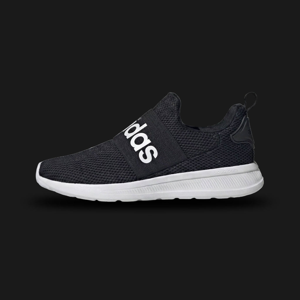 Adidas Lite Racer Adapt 4.0 men's slip-on running shoes in Core Black and Cloud White (Design Code: H04343). Featuring a sock-like mesh upper, Cloudfoam midsole for step-in comfort, and a branded elastic midfoot strap for a secure fit. Luxuntique offers 100% authentic Adidas slip-on sneakers at the lowest price in Sri Lanka.