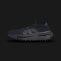 Adidas NMD_S1 shoes in Core Black, Grey Four, and Cloud White (FZ6381). Features a 3D Primeknit sock-like upper, translucent TPU midsole cage with full-length BOOST cushioning, and a rugged Trefoil lug rubber outsole. Luxuntique guarantees 100% authentic footwear.