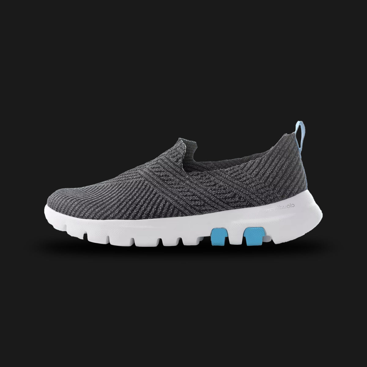 Adidas Powerthru Training Shoes in Core Black, Grey Six, and Semi Blue Burst (IU6580). Features a high-density stable heel designed for weightlifting and compound movements. Breathable mesh upper with synthetic overlays for midfoot lockdown and a flat, high-traction rubber outsole for grounded stability. Luxuntique offers 100% authentic Adidas in Sri Lanka.