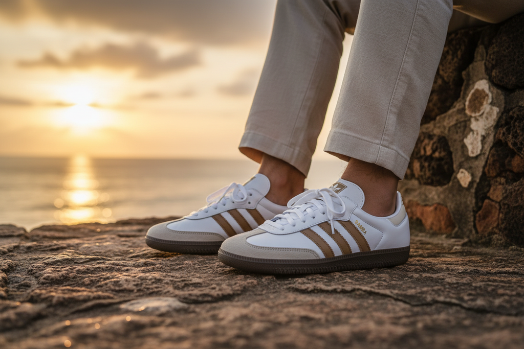 Adidas Samba OG Galle Fort Ramparts Sunset Lifestyle Shot