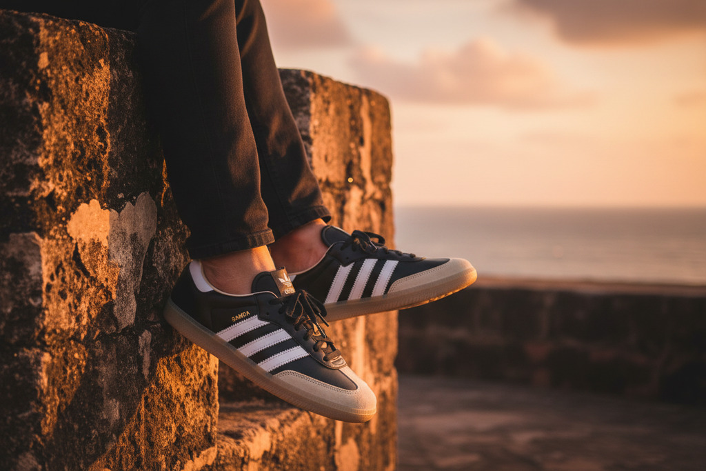 Adidas Samba OG Galle Fort Sunset Travel Lifestyle Shot