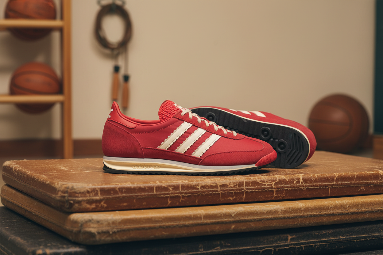 adidas SL 72 OG Better Scarlet Vintage Gym Shot
