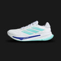 Adidas Supernova Ease shoes in Cloud White, Flash Aqua, and Lucid Blue (IF9563). Features a breathable engineered mesh upper, a lightweight and flexible midsole for responsive cushioning, and a high-grip rubber outsole. Luxuntique guarantees 100% authentic "Adidas" performance footwear in Sri Lanka.