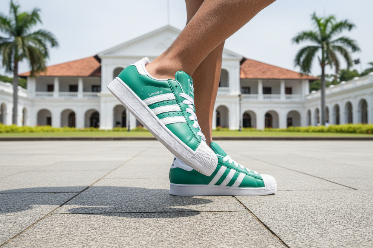 Adidas Superstar II Independence Square Action Shot