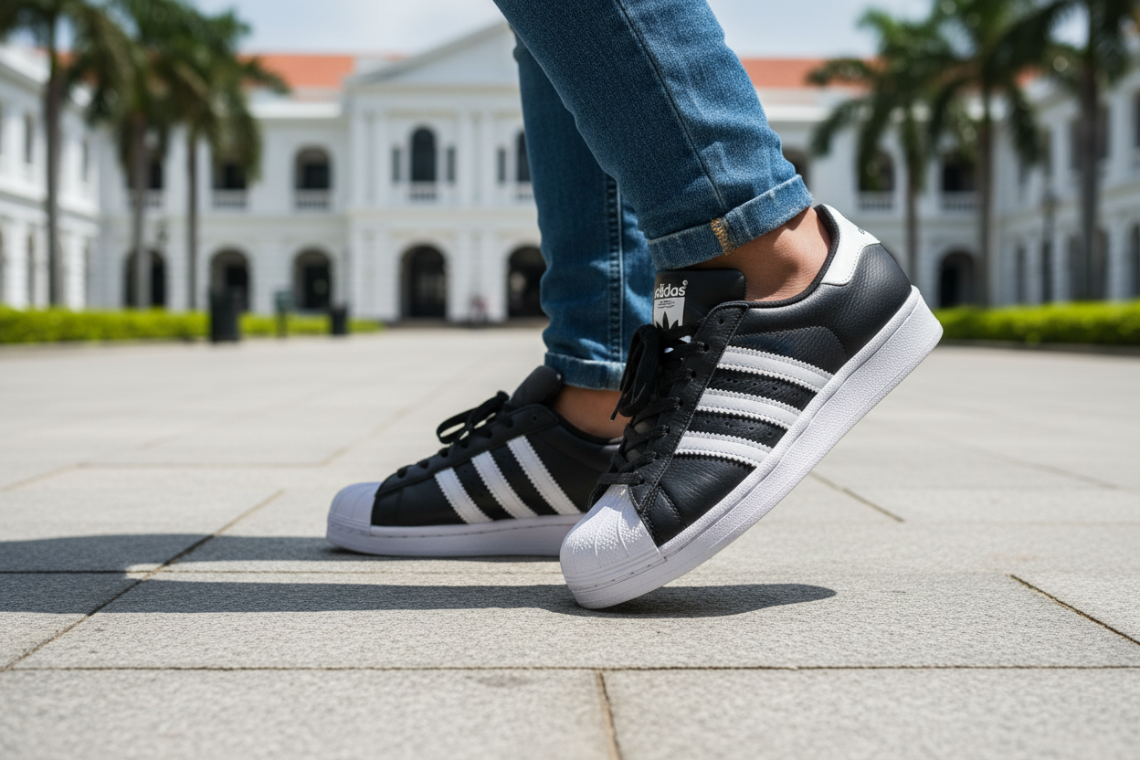 Adidas Superstar II Independence Square Action Shot