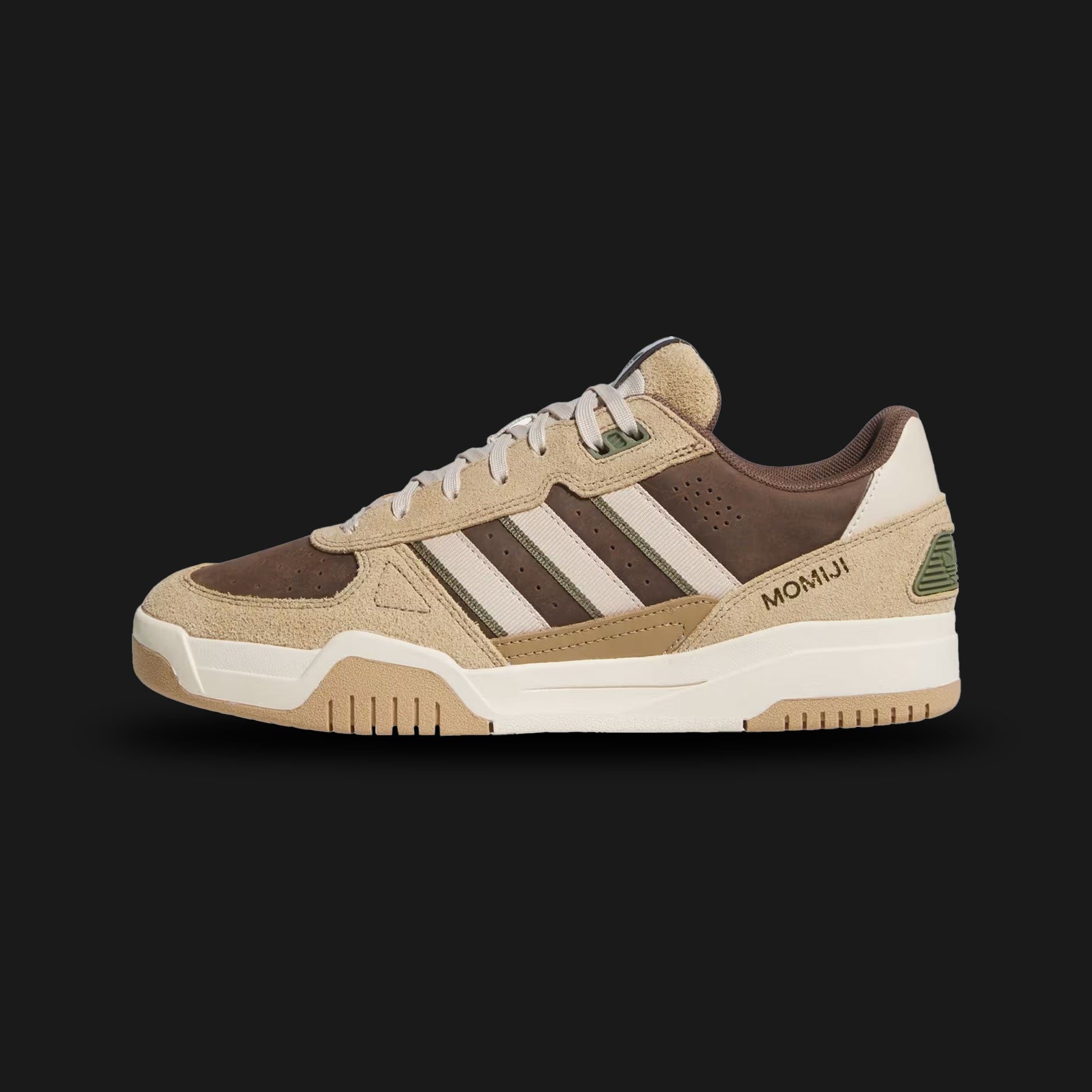 Adidas Tekkira Cup x Momiji Nishiya skate shoes in Cardboard, Earth Strata, and Crystal Linen (KH6519). Designed with the Olympic gold medalist, featuring a premium suede upper with a double-layered toe cap for durability. Includes an EVA drop-in LIGHTMOTION midsole for lightweight cushioning and a high-traction rubber cupsole. Luxuntique offers 100% authentic Adidas in Sri Lanka.