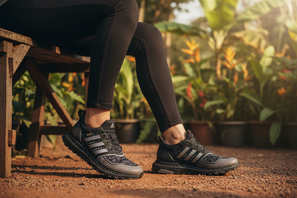 Adidas Ultraboost 1.0 ATR Fashion Editorial - Kandy Garden Setting