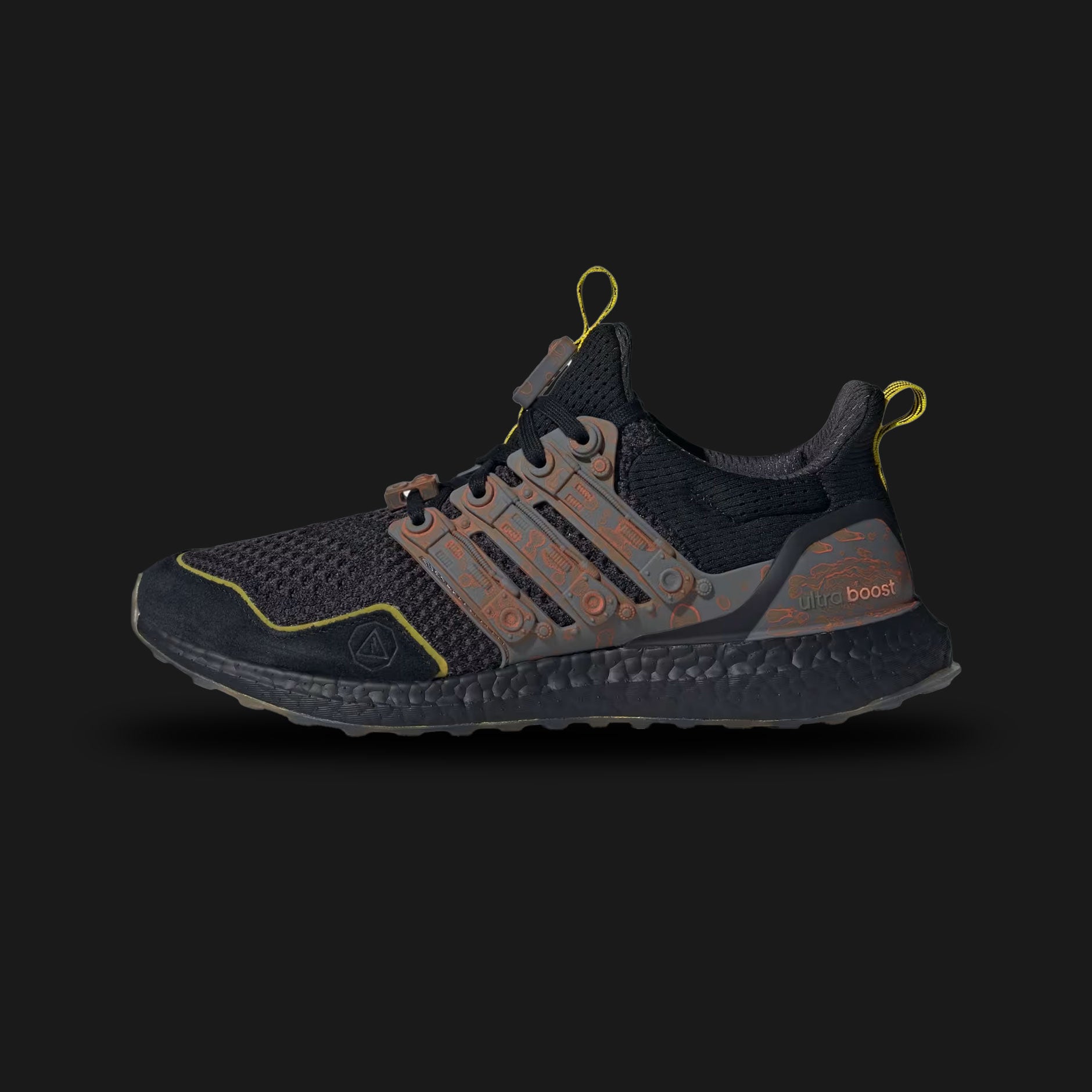Adidas x Fortnite Ultraboost 1.0 Unisex shoes in Royal Blue, Iron Metallic, and Core Black (JQ0718). Features a vibrant blue Primeknit upper with the iconic 1.0 pattern and metallic silver 3-Stripes. Includes collaborative Fortnite branding on the tongue and heel, a full-length black Boost midsole for cushioning, and a Continental™ rubber outsole. Luxuntique offers 100% authentic Adidas in Sri Lanka.