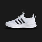 adidas X_PLR Pulse shoes in Cloud White and Core Black (Design Code: IE8473). Featuring a clean, breathable Cloud White mesh upper with bold, contrasting Core Black three-stripes and heel detailing. Equipped with a sculpted, plush foam midsole for all-day urban comfort and a durable textured outsole. Luxuntique offers 100% authentic adidas modern lifestyle sneakers at the lowest price in Sri Lanka.