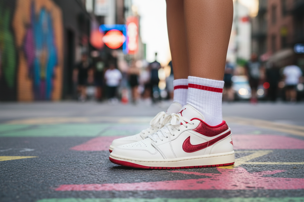 Air Jordan 1 Low SE Women's Urban Street Style Shot