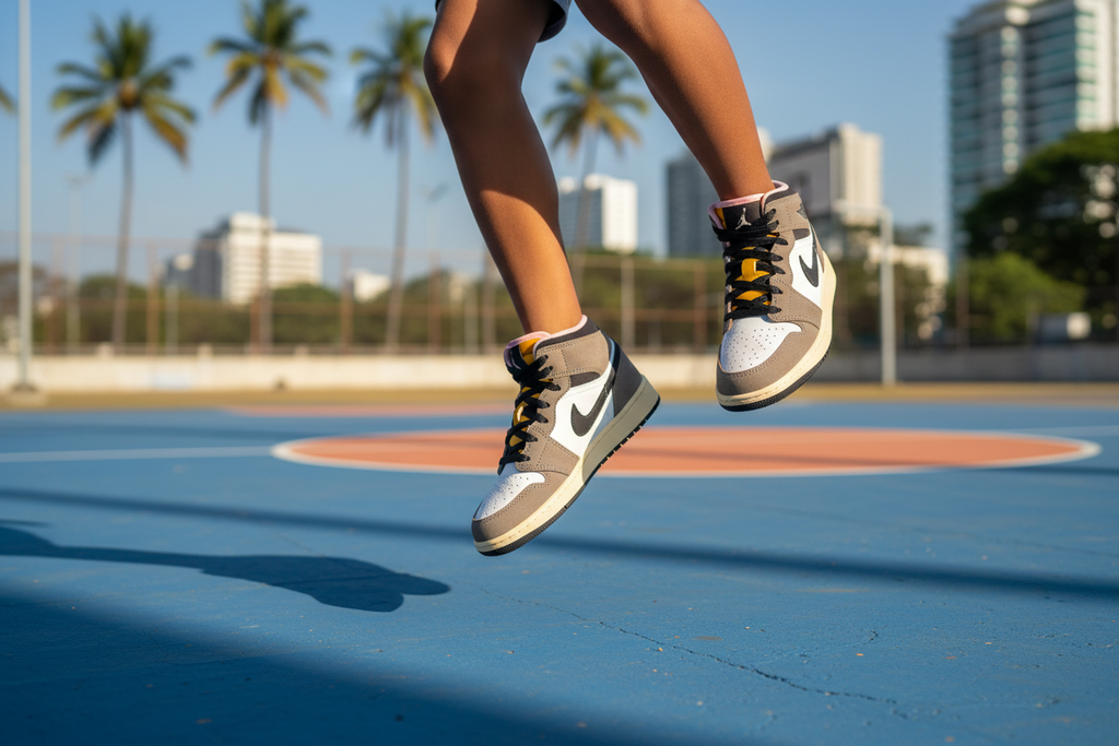 Air Jordan 1 Mid SE Action Shot