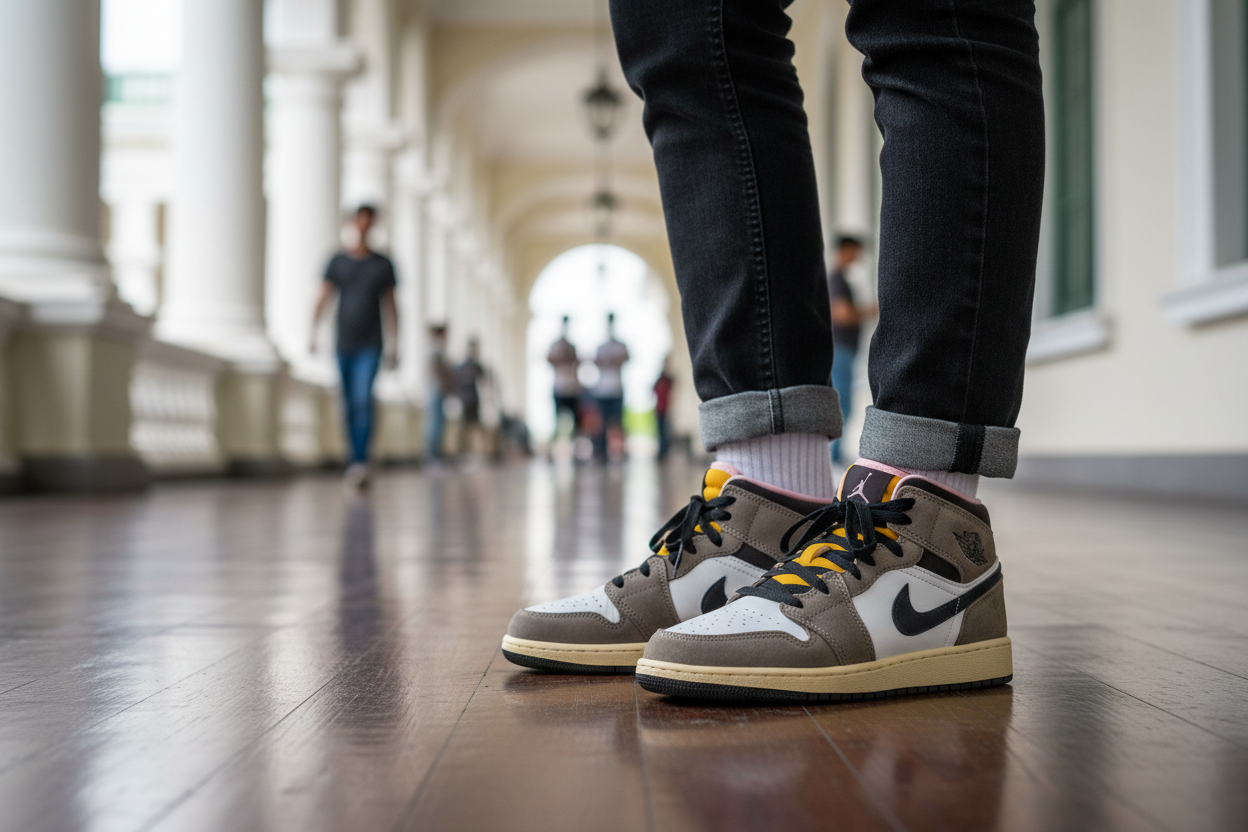 Air Jordan 1 Mid SE Lifestyle Shot
