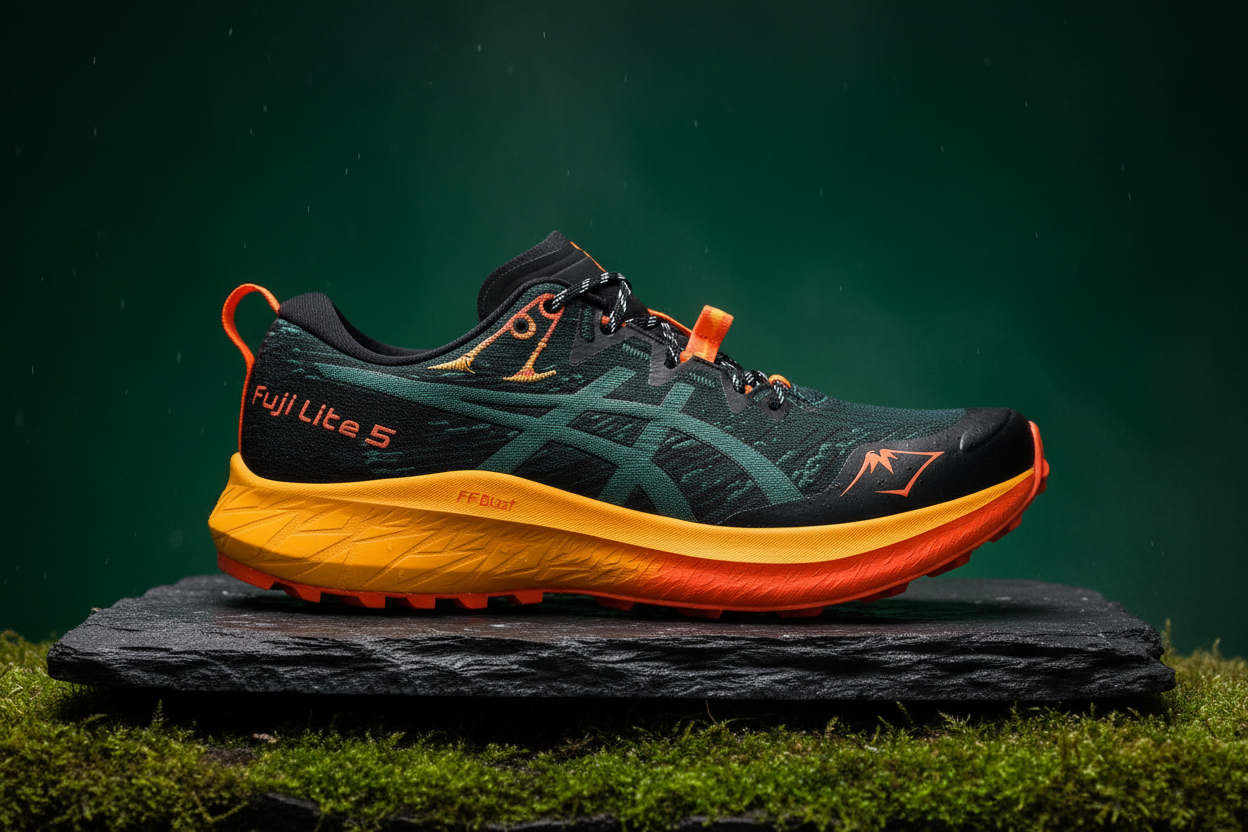 ASICS Fuji Lite 5 Studio Product Photography - Side Profile