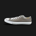 Converse Chuck Taylor All Star High Top shoes in Charcoal (1J794C). Features a durable Charcoal grey canvas upper with classic contrasting white stitching, silver metal eyelets, and the iconic medial Star-centered ankle patch. Finished with a white rubber toe cap, black foxing tape stripes, and a vulcanized diamond-pattern rubber outsole. Luxuntique offers 100% authentic Converse in Sri Lanka.