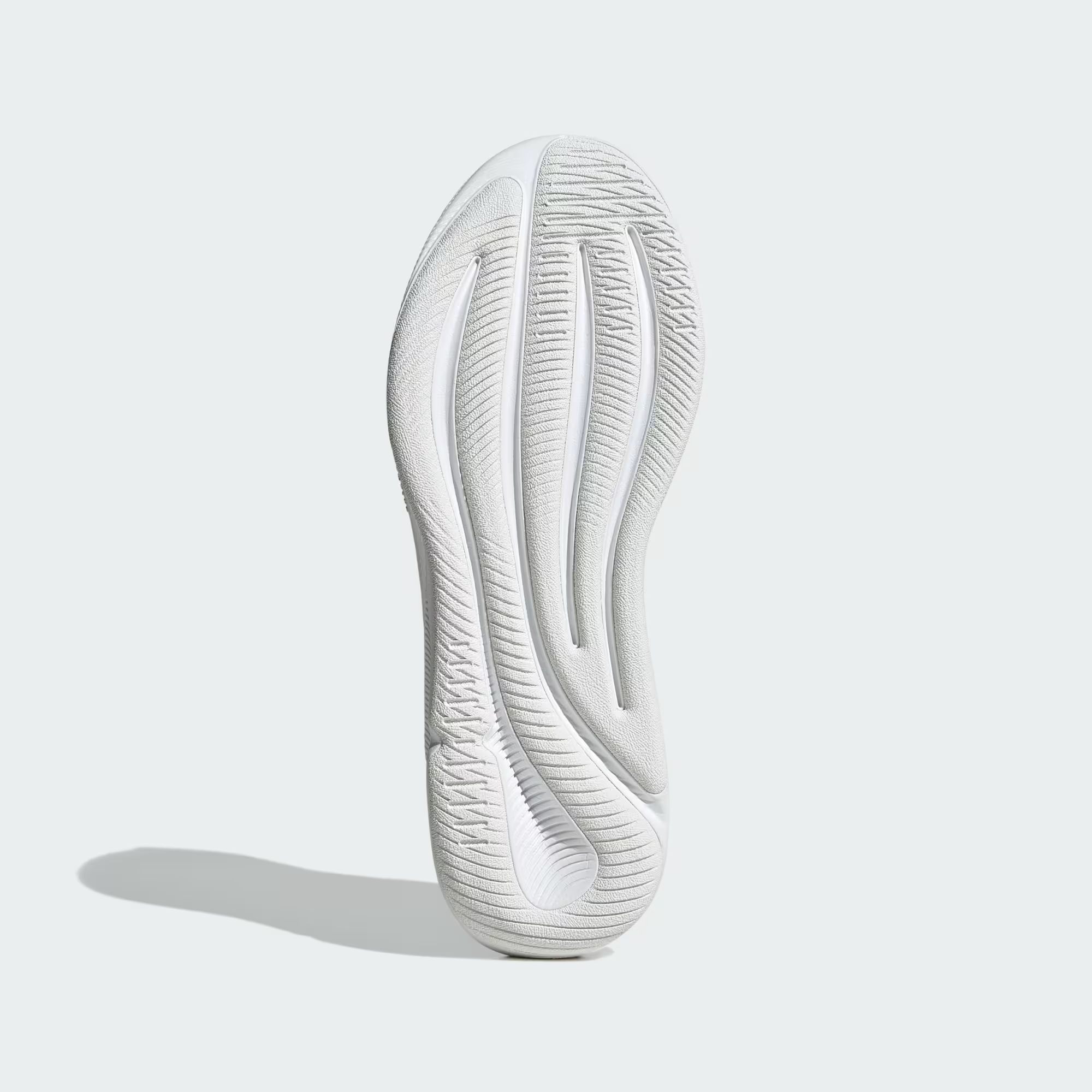 Adidas Supernova Ease JH8560 - Front 3/4 Shot on Light Grey Background in Dark Blue/Zero Metallic showing Engineered Mesh Upper, White Adidas Badge on Tongue, Zero Metallic Three Stripes, Supernova Ease Midsole Branding & Chunky White Midsole