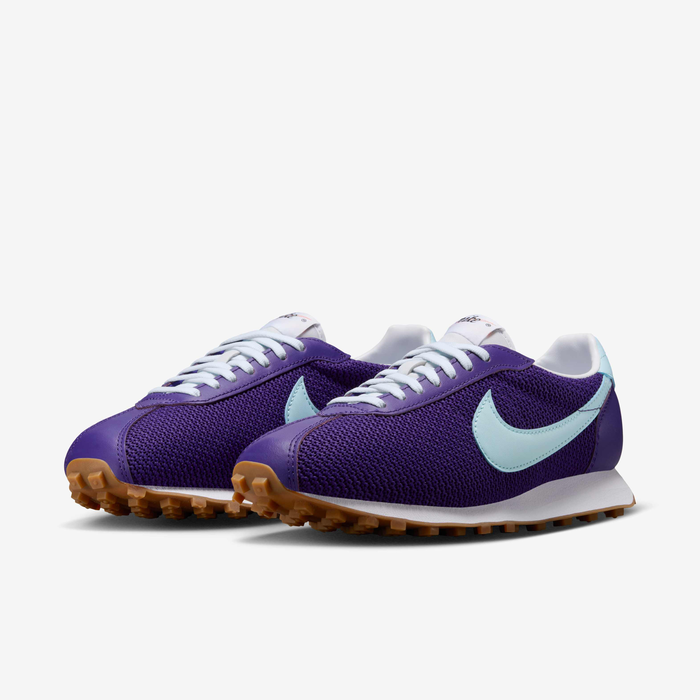Nike LD-1000 SE IH2128-500 - Rear Pair Shot showing NIKE Heel Tab Text in Dark Purple & Glacier Blue Collar Padding