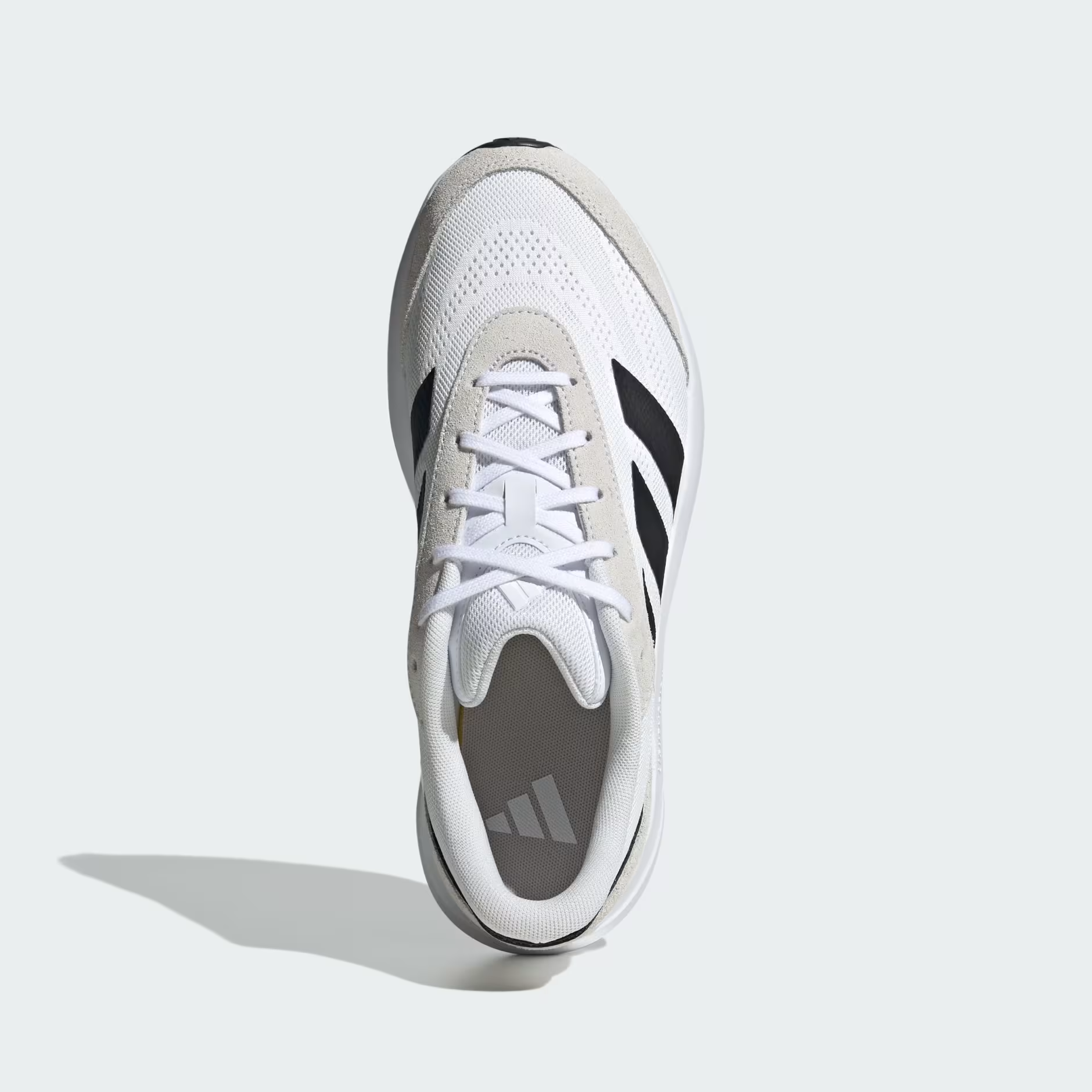Adidas Lightshift JH9317 - Full Outsole Top-Down showing Black Rubber Traction Pattern with White Flex Channels across Full Length