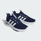Adidas Racer TR23 IG7325 - Rear 3/4 Pair Shot showing Halo Silver Pull Tabs with Adidas Logo & Air Bubble Heel Pod