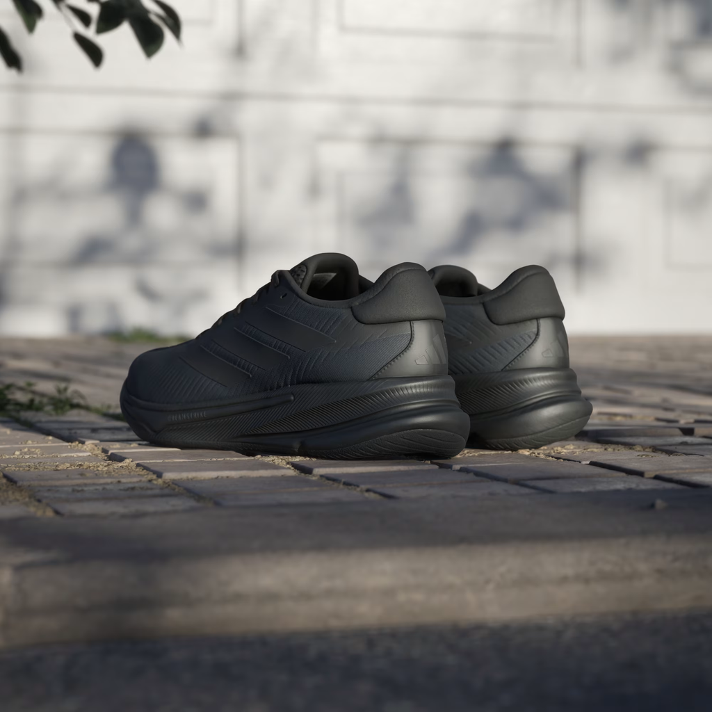 Adidas Supernova Ease IH2580 - Outsole & Lateral Detail on Cobblestone showing Herringbone Traction Pattern & Midsole Stack