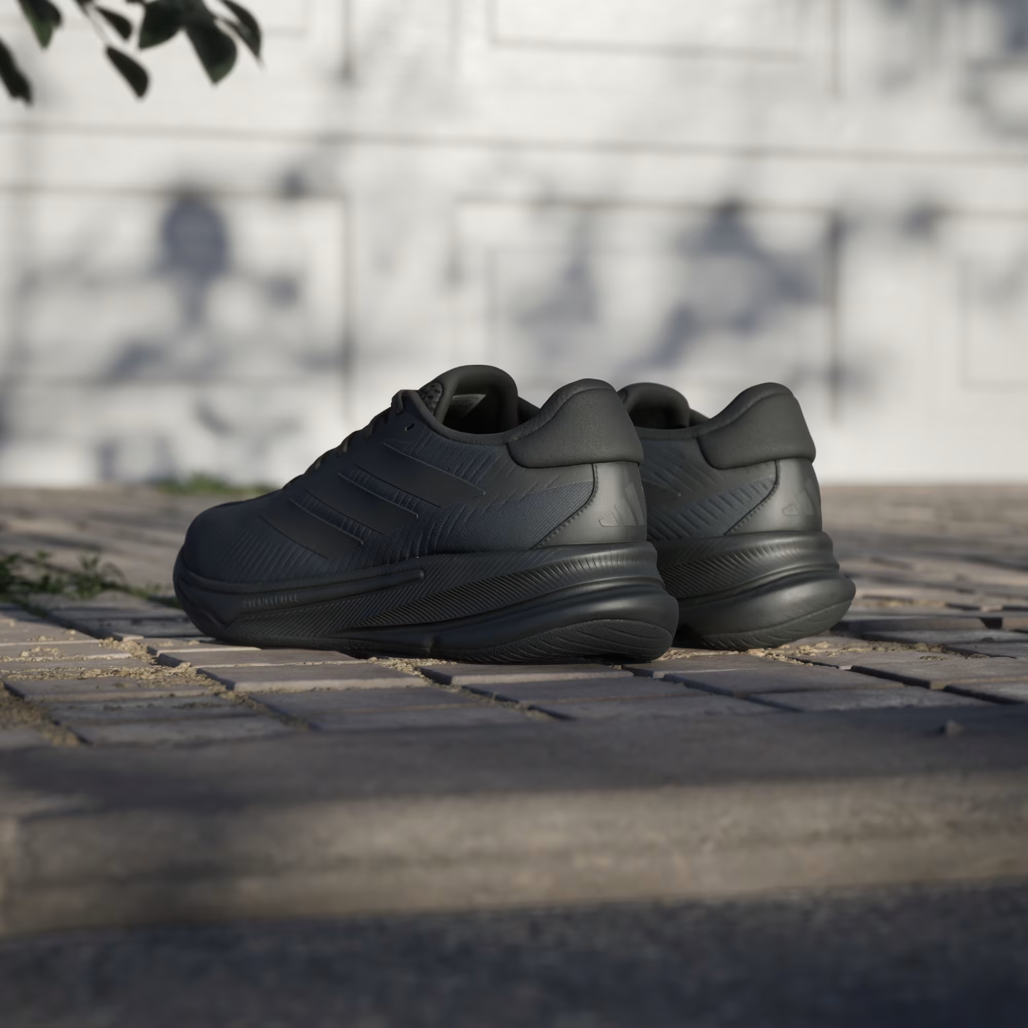 Adidas Supernova Ease IH2580 - Outsole & Lateral Detail on Cobblestone showing Herringbone Traction Pattern & Midsole Stack