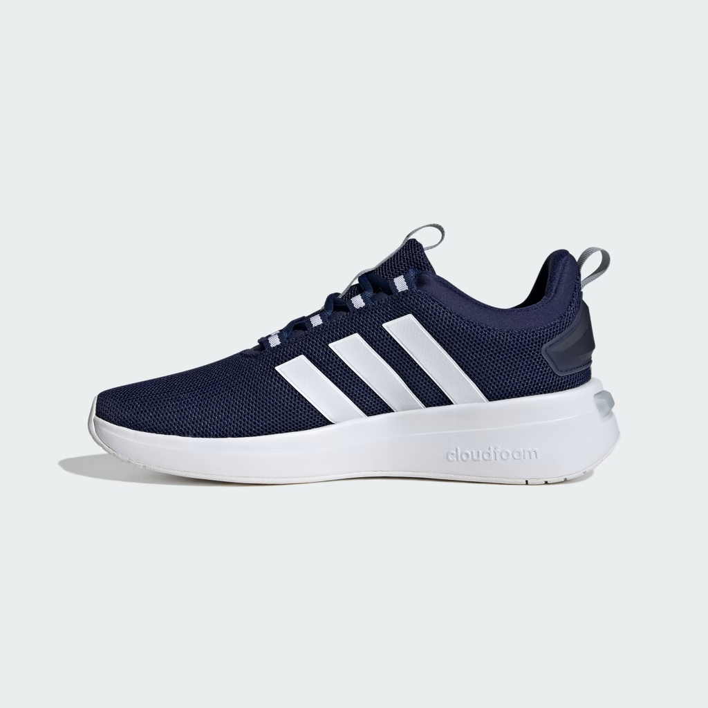 Adidas Racer TR23 IG7325 - Forefoot Close-up showing Fine Circular Honeycomb Mesh Texture & White Three Stripes