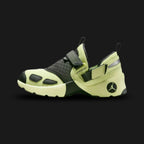 Jordan Trunner LX trainers in Luminous Green, Reflective Silver, and Anthracite (HQ2164-302). Features a signature three-strap lockdown system, woven midfoot panels, and breathable mesh. Accented by high-visibility Reflective Silver details. Luxuntique offers 100% authentic Jordan performance footwear in Sri Lanka.