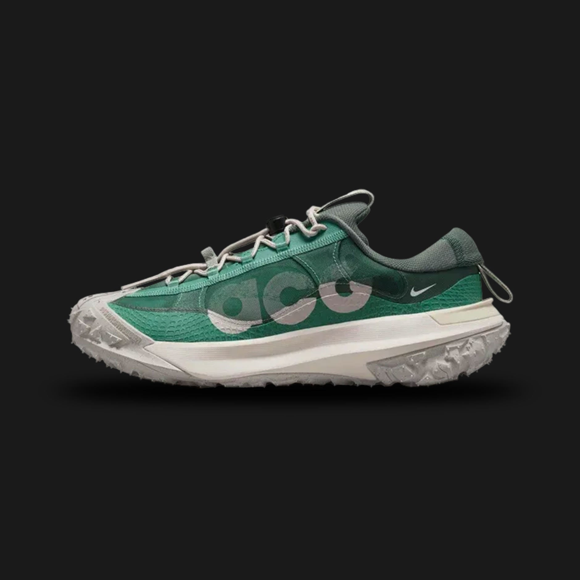 Nike ACG Mountain Fly 2 Low in Bicoastal, Vintage Green, and Light Orewood Brown (Design Code: DV7903-300). Featuring a rugged lugged outsole, a semi-gusseted tongue for trail protection, and an extended rubber toe cap for durability. Luxuntique offers 100% authentic Nike ACG performance shoes at the lowest price in Sri Lanka.