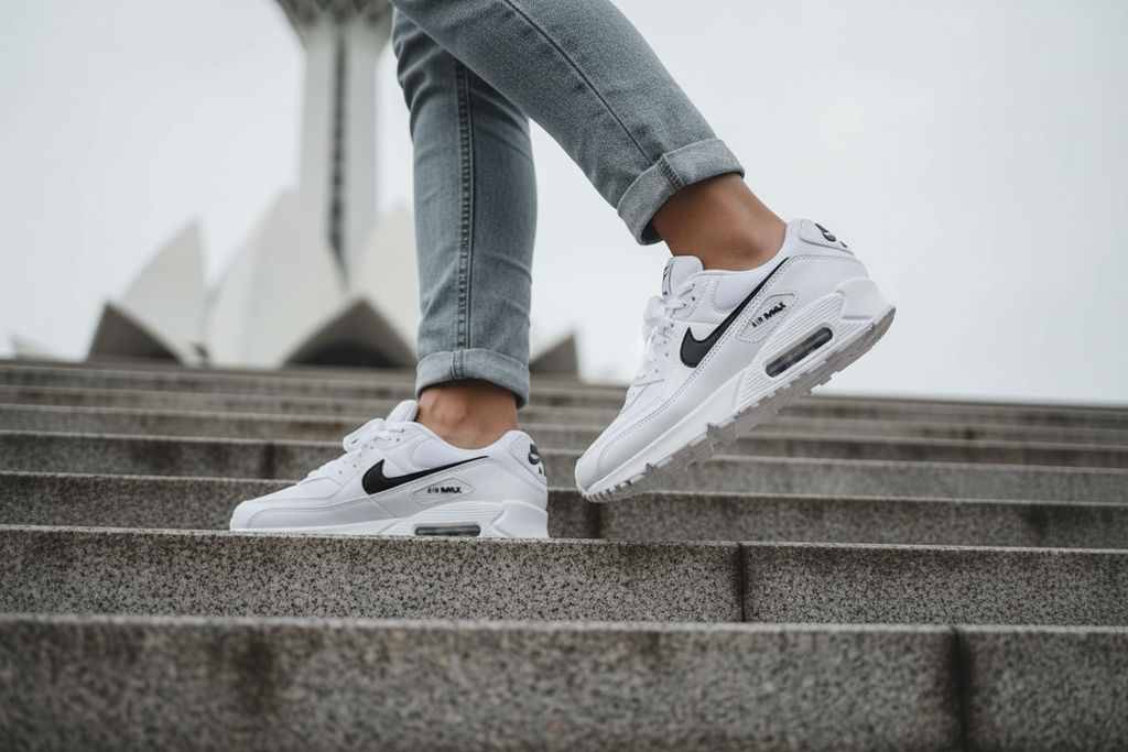 Nike Air Max 90 Women's Lotus Tower Action Shot