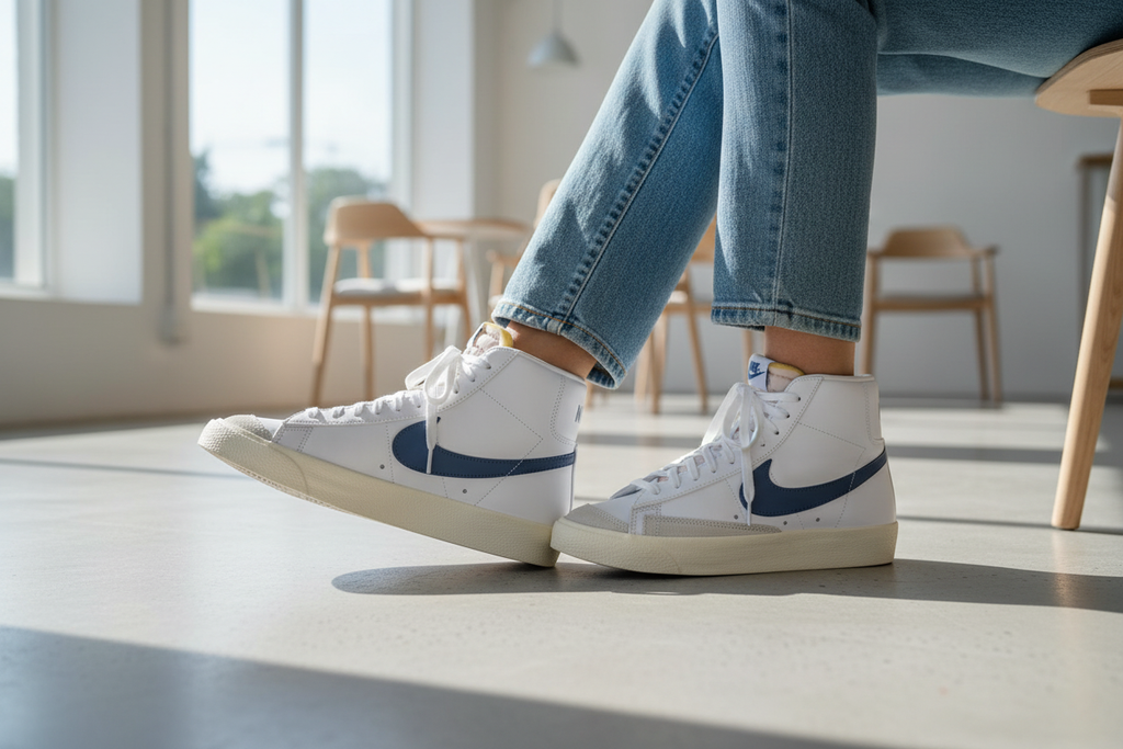 Nike Blazer Mid '77 Minimalist Cafe Editorial Photo