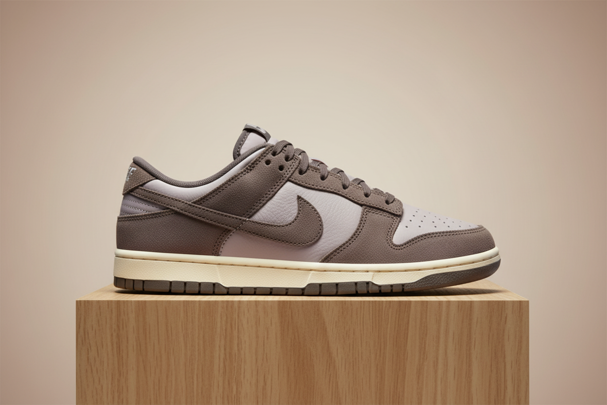 Nike Dunk Low Retro SE Ironstone Plum Eclipse - Premium Studio Shot