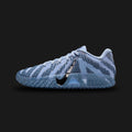 Nike Ja 3 EP 'Cobalt Bliss' basketball shoes in light blue, Metallic Silver, and Midnight Navy (HF2794-400). Features a forefoot Zoom Air unit for explosive energy return and a durable Engineered Performance (EP) XDR rubber outsole for high-traction play. Includes a lightweight breathable mesh upper with metallic swoosh branding and lateral lockdown wings. Luxuntique offers 100% authentic Nike in Sri Lanka.
