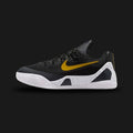 Nike Kobe IX (9) basketball shoe in Black, University Gold, and White (Design Code: NKFV3607-003). Featuring a high-traction outsole, Lunarlon cushioning, and an engineered mesh upper for elite performance. Luxuntique offers 100% authentic Kobe Bryant signature sneakers at the lowest price in Sri Lanka.