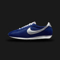 Nike LD-1000 shoes in Deep Royal Blue, Summit White, and Metallic Silver (HF3227-402). Features a retro 70s-inspired mesh and suede upper with the iconic flared heel and a durable waffle-inspired rubber outsole. Luxuntique guarantees 100% authentic "Nike" performance footwear in Sri Lanka.