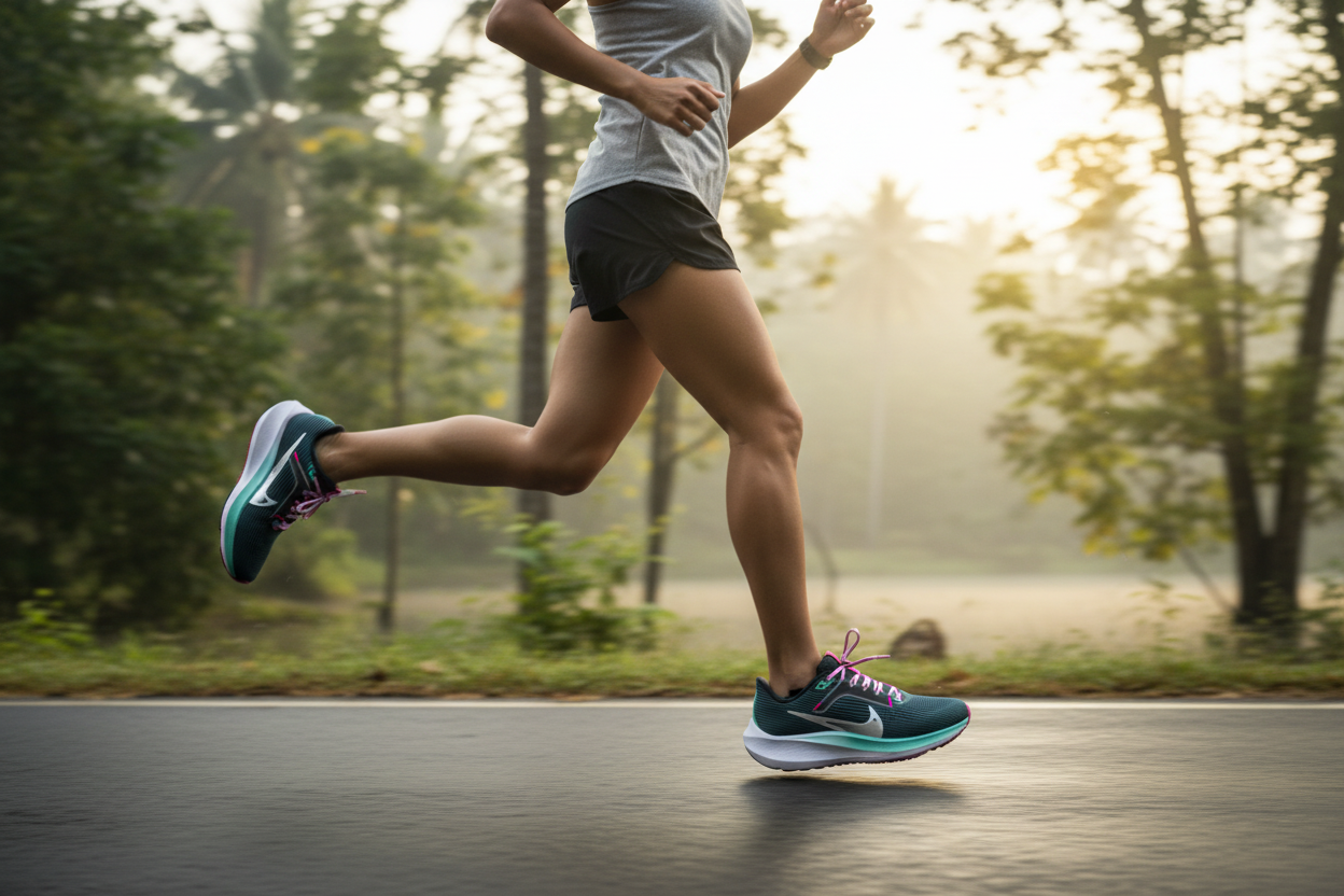 Nike Pegasus 40 Women's Side Profile Action Shot