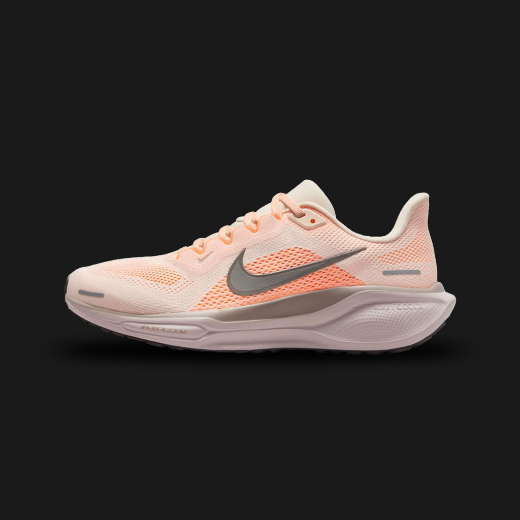 Nike Pegasus 41 running shoes in Guava Ice, Orange Pulse, and Malt (FD2723-802). Features a responsive dual Air Zoom unit and ReactX foam midsole for energy return with a breathable engineered mesh upper. Luxuntique guarantees 100% authentic "Nike" performance footwear in Sri Lanka.