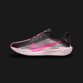Nike Pegasus Plus running shoes in Black and Hyper Pink (FQ7262-009). Features a lightweight Flyknit upper with Pink Foam accents and a full-length ZoomX cushioned foam midsole for maximum energy return. Luxuntique guarantees 100% authentic "Nike" performance footwear in Sri Lanka.