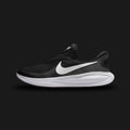 Nike Revolution 8 EasyOn unisex shoes in Black, Anthracite, Wolf Grey, and White (HQ2414-001). Features a lightweight, sustainable design with a breathable knit mesh upper and a wide collar. Equipped with an innovative hands-free EasyOn system with a collapsible heel for effortless entry, a plush foam midsole for soft cushioning, and a flexible rubber traction outsole. Luxuntique guarantees 100% authentic Nike performance footwear in Sri Lanka.
