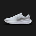 Nike Revolution 8 road running shoe in White and Pure Platinum (Design Code: NKHJ9198-100). Featuring an updated foam midsole for smoother transitions, a breathable knit upper, and a padded heel collar for extra comfort. Luxuntique offers 100% authentic Nike Revolution sneakers at the lowest price in Sri Lanka.