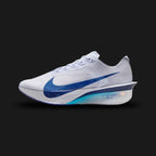 Nike Vaporfly 4 marathon racing shoe in Ghost and Persian Violet (Design Code: NKHF6414-001). Featuring the iconic full-length carbon fiber Flyplate and ultra-lightweight ZoomX foam for world-class energy return. Luxuntique offers 100% authentic Nike Vaporfly racing shoes at the lowest price in Sri Lanka.